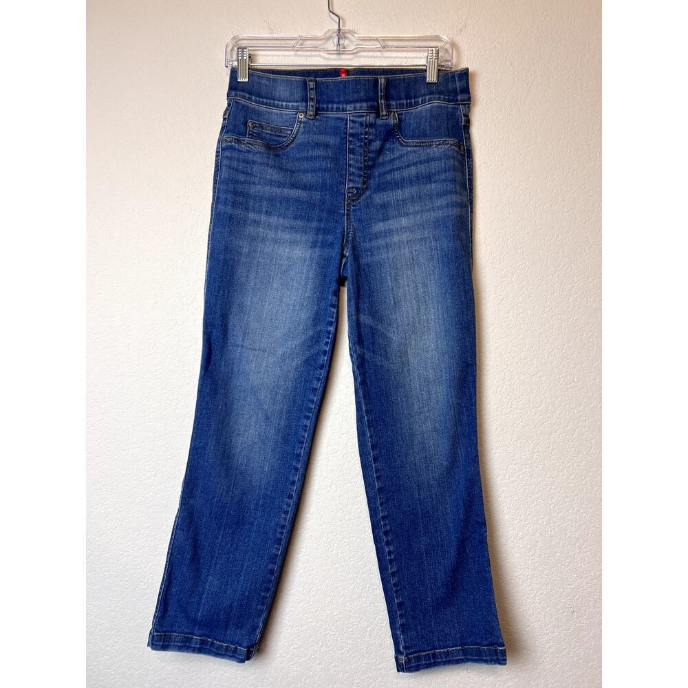 SPANX Straight Leg Pull-On Jeans - Size Medium - Stylish & Comfy!
